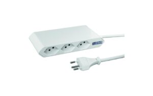 1491418 - Mediatech Steffen Steckdosenleiste IQ 2+3xT13 1.5m, weiss