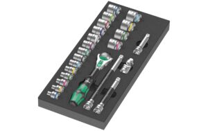 Wera 9721 Schaumstoffeinlage 8000 B Zyklop Zyklop Knarren-Satz, 3/8?, 23-teilig