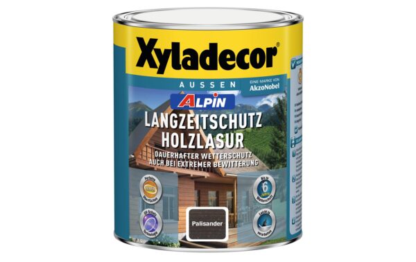 Xyladecor Alpin Langzeitschutz Holzlasur 1 L Palisander