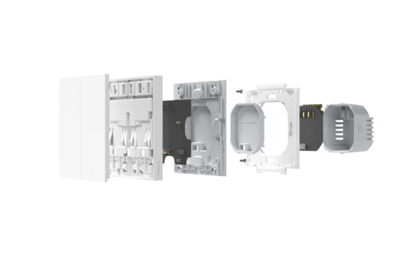 Aqara Zigbee Doppel W-Schalter H1 WS-EUK04 weiss, Fernbedienung Schalter