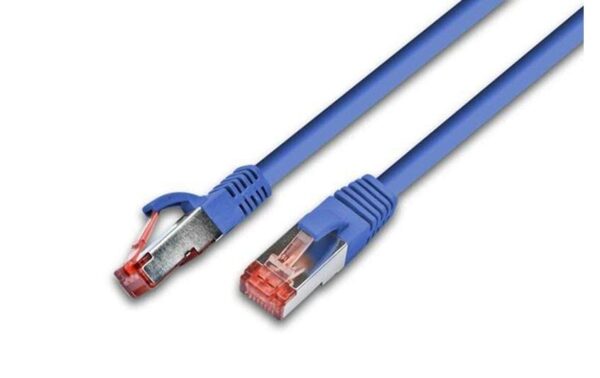 Wirewin Patchkabel: S/FTP 1.5m blau Cat.6, AWG27, 1Gbps, 250MHz, Zugentlastung