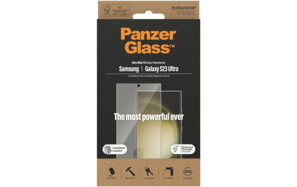 PanzerGlass Ultra Wide Fit Galaxy S23 Ultra m. Applicator