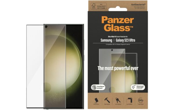 PanzerGlass Ultra Wide Fit Galaxy S23 Ultra m. Applicator