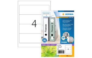 Herma Ordneretiketten Recycling 320 Etiketten, A4, 80 Blatt, 192x61mm