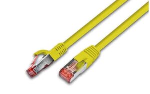149702 - Mediatech Wirewin Patchkabel: S/FTP 0.25m gelb Cat.6, AWG27, 1Gbps, 250MHz, Zugentlastung