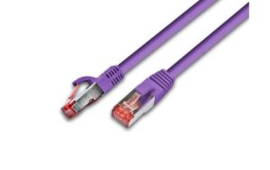 149715 - Mediatech Wirewin Patchkabel: S/FTP 0.25m violett Cat.6, AWG27, 1Gbps, 250MHz, Zugentlastung