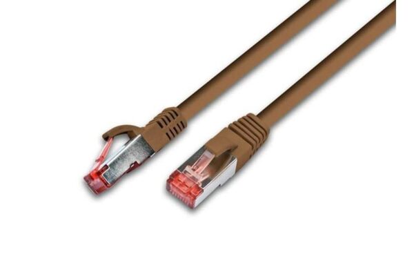 149718 - Mediatech Wirewin Patchkabel: S/FTP 7m braun Cat.6, AWG27, 1Gbps, 250MHz, Zugentlastung