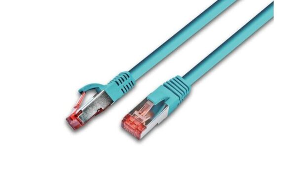 149719 - Mediatech Wirewin Patchkabel: S/FTP 7m türkis Cat.6, AWG27, 1Gbps, 250MHz, Zugentlastung