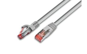 Wirewin Patchkabel: S/FTP, 5m, Grau Cat.6, AWG27, 1Gbps, Doppelt geschirmt