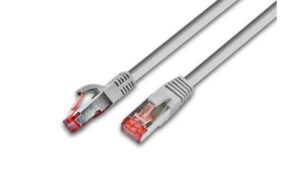 Wirewin Patchkabel: S/FTP 25m grau Cat.6, AWG27, 1Gbps, 250MHz, Zugentlastung