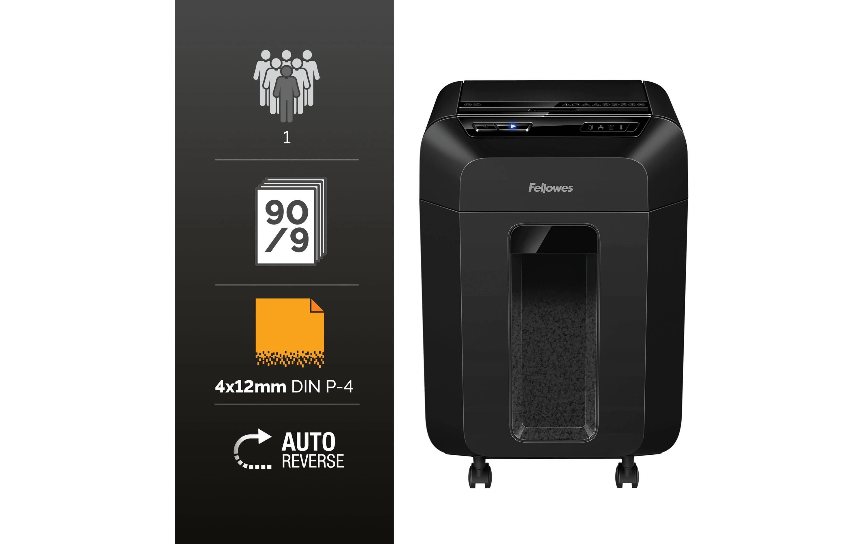 1497577_8 - Mediatech Fellowes Aktenvernichter AutoMax 90M bis 90 Blatt, P-4