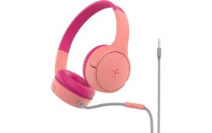 Belkin SoundForm Mini Wired On-Ear Headphones for Kids, Pink