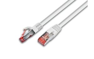 Wirewin Patchkabel: S/FTP 2m weiss Cat.6, AWG27, 1Gbps, 250MHz, Zugentlastung