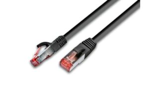 Wirewin Patchkabel: S/FTP 5m schwarz Cat.6, AWG27, 1Gbps, 250MHz, Zugentlastung