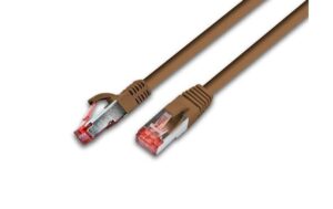Wirewin Patchkabel: S/FTP, 25m, braun Cat.6, AWG27, 1Gbps, 250MHz, Zugentlastung