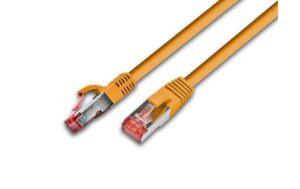 Wirewin Patchkabel: S/FTP 10m orange Cat.6, AWG27, 1Gbps, 250MHz, Zugentlastung
