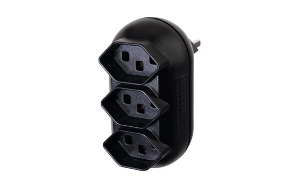 Steffen Mehrfachadapter STRONG 3xT23 schwarz kaufen Schweiz | Mediatech.ch