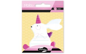 Clairefontaine Haftnotiz Einhorn Kaninchen 50 Blatt, 7.5 x 11.5 cm