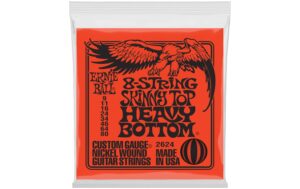 Ernie Ball 2624 Slinky Nickel E-Gitarren Saitensatz, 8 S.,  Skinny 09-80
