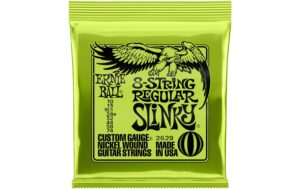 1501657 - Mediatech Ernie Ball 2629 Slinky Nickel E-Gitarren Saitensatz, 8 S., Regular 10-74