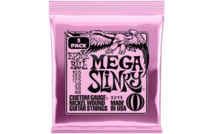 Ernie Ball 3213 Slinky Nickel, 3er Pack E-Gitarren Saitensatz, Mega 10,5-48