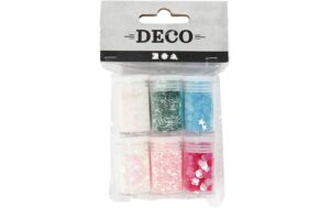Creativ Company Glitter- und Pailetten-Sor. mehrfarbig, 6 x 5 g
