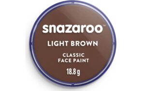 Snazaroo Schminkfarbe Hellbraun 18 ml, Blister