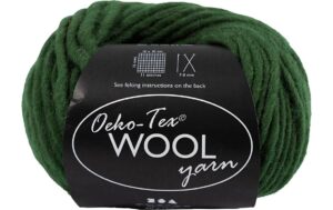 Creativ Company Wolle Oeko-Tex 50g, 50 m grün, 16/11, Nadel Gr. 9