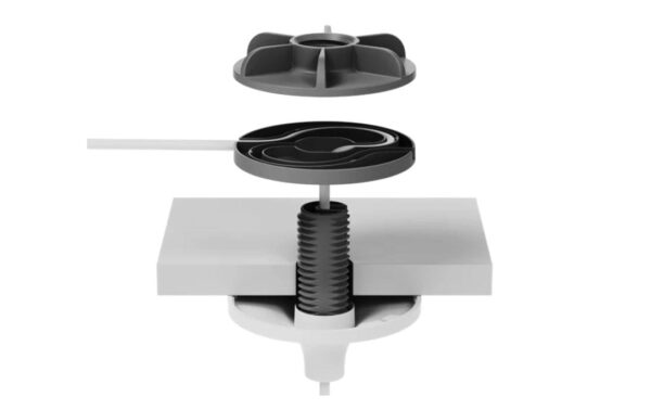 Logitech Mic Pod Hängehalterung Hellgrau Deckenmontage