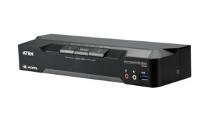Aten CM1942 2-Port 4K DP Dual Display Mini Matriv Boundless KVM