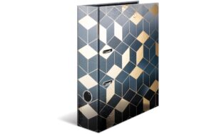 Herma Motivordner 7 cm Glanzvoll Cubes Format A4, Hebelmechanik, Griffloch