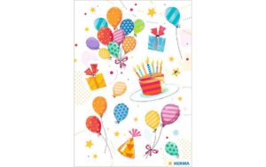 Herma Sticker Birthday Party 1 Blatt, glitzernd, selbstklebend