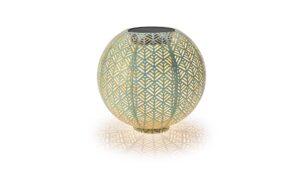 STT Solar Antic Ball Sofia 30, aquamarine 1LED ww, D30cm, Gartenstick