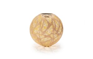 STT Solar Antic Ball Feather 40, sand 1LED ww, D40cm, Gartenstick