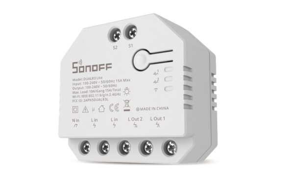 SONOFF WiFi-Rolladenaktor 2-fach DUALR3Lite DIY 230V 10A 2200W/L Induk. 10-240W 1A w kaufen Schweiz | Mediatech.ch