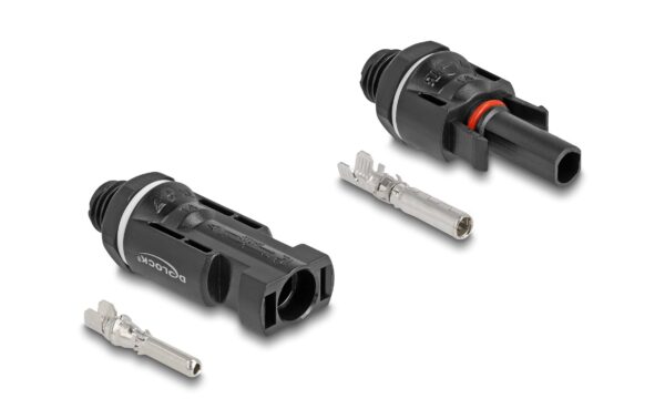 1507625 - Mediatech Delock DL4 Solar Konnektor zum Crimpen Stecker und Buchse, 2 Stück, schwarz kaufen Schweiz | Mediatech.ch
