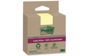 3M Post-it Recycling Notes gelb 3 Blöcke à 70 Blatt , 76 x 76 mm