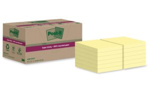 3M Post-it Recycling Notes gelb 12 Blöcke à 70 Blatt , 47.6 x 47.6 mm