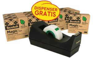 3M Scotch Magic Pultabroller schwarz Abroller schwarz + 14 Rollen 19 mm x 33 m