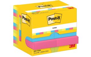 3M Post-it Haftnotiz Energy mehrfarbig 12 Blocks à 100 Blatt, 51 x 38 mm