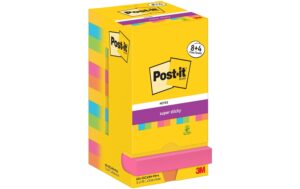 3M Post-it Super Sticky Carnival, 4 gratis 8 + 4 Blöcke à 90 Blatt, 76x76 mm