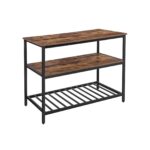 Vasagle Lagerregal mit 3 Ablagen 120x60x90 cm (LxBxH), Traglast p.Boden 30kg