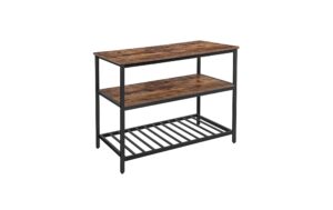 Vasagle Lagerregal mit 3 Ablagen 120x60x90 cm (LxBxH), Traglast p.Boden 30kg