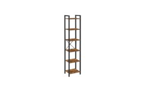 Vasagle Regal, 6 Ebenen 40x30x178.6 cm Holz, Metall, Traglast gesamt 50 kg