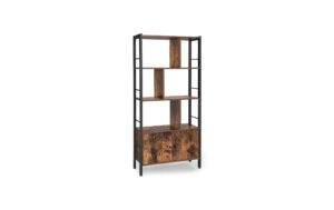Vasagle Regal Industrie-Design Holz, Stahl, 74x30x154.5 cm (LxBxH)