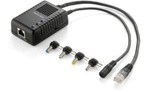 LevelOne POS-1002: PoE Splitter 100Mbps Ausgangsspannung wählbar: 5V, 7.5V, 9V, 12V