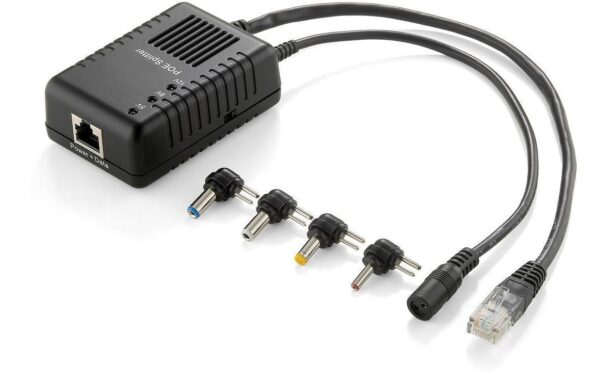 150946 - Mediatech LevelOne POS-1002: PoE Splitter 100Mbps Ausgangsspannung wählbar: 5V, 7.5V, 9V, 12V kaufen Schweiz | Mediatech.ch