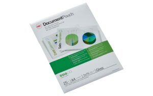 GBC Document Laminiertasche für Dokumente glänzend, Format A4, 2 x 75 Mikron