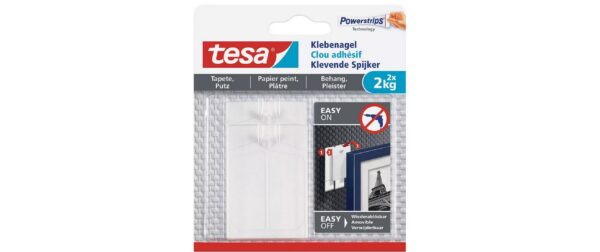 1510386_1 - Mediatech Tesa Klebenagel - Set 3x für Tapeten und Putz 2kg
