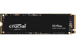 Crucial SSD P3 Plus M.2 NVMe PCIe 4.0, 4TB 4.0 NAND, lesen 4800MB/s, schr. 4100MB/s